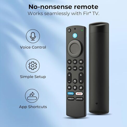 Replacement Remote for Fire Smart TV, Compatible with Insignia Toshiba TCL Hisense Fire Smart TV, Simple Setup, Voice Control, 1-Year Warranty - Not for Roku OS in Saudi Arabia