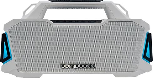 Bumpboxx Bluetooth Retro Boombox Thump، وقت تشغيل يصل إلى 32 ساعة، بطارية قابلة للشحن، إقران TWS، صندوق Boombox مقاوم للماء IPX6 مع جهير قوي، منفذ USB وحزام قابل للتعديل، أصفر غير يانع in Kuwait