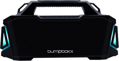 Bumpboxx Bluetooth Retro Boombox Thump, Up to 32-Hour Play Time, Rechargeable Battery, TWS Pairing, IPX6 Water Resistant Boombox with Powerful Bass, USB Port & Adjustable Strap, Un-Mellow Yellow in Saudi Arabia