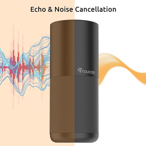 مكبر صوت للمؤتمرات TOUCAN S100، التقاط صوت 360 درجة، مكبر صوت لاسلكي وUSB مع تقليل الضوضاء بالذكاء الاصطناعي، التوصيل والتشغيل للتكبير والفرق واجتماعات المكتب المنزلي in Kuwait