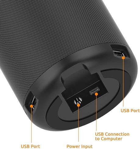 مكبر صوت للمؤتمرات TOUCAN S100، التقاط صوت 360 درجة، مكبر صوت لاسلكي وUSB مع تقليل الضوضاء بالذكاء الاصطناعي، التوصيل والتشغيل للتكبير والفرق واجتماعات المكتب المنزلي in Kuwait