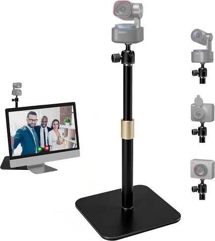 Meet-2-Webcam-Stand,17'' Tabletop Webcam Tripod Mount Holder Compatible with OBSBOT Tiny 3,Tiny 3 Lite,Meet 2,Meet SE,Tiny 2,Tiny 2 Lite,Tiny SE,Trail 2 webcams in Saudi Arabia