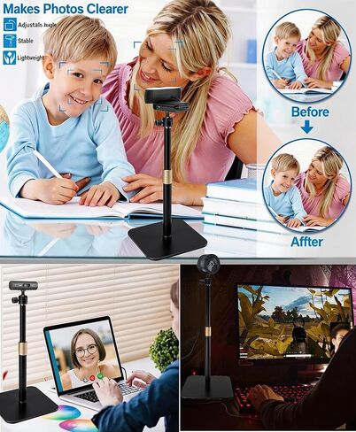 Meet-2-Webcam-Stand,17'' Tabletop Webcam Tripod Mount Holder Compatible with OBSBOT Tiny 3,Tiny 3 Lite,Meet 2,Meet SE,Tiny 2,Tiny 2 Lite,Tiny SE,Trail 2 webcams in Saudi Arabia