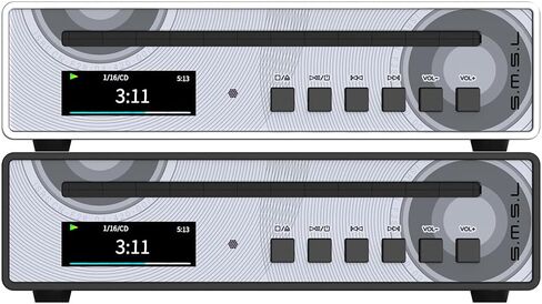 مشغل أقراص مضغوطة SMSL PL100PRO، RCA/بصري/محوري/XLR متوازن/3.5+4.4 مم مخرج سماعة رأس، 200 ميجاوات 32Ω، 2*CS43131 رقائق DAC عالية الجودة، متوافقة مع أقراص CD-R/CD-RW/MP3، تشغيل MQA بدون فقدان in Kuwait