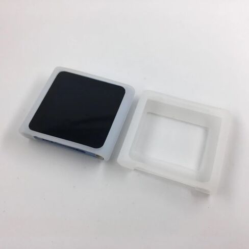غطاء حماية جلدي ناعم من السيليكون لجهاز iPod Nano 3 3rd (لجهاز Nano 3 Clear White) in Kuwait