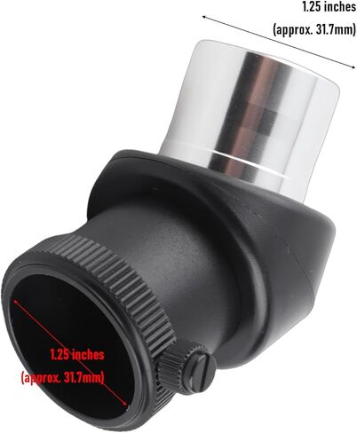 KIMISS 1.25" Zenith Diagonal Prism for Telescope, 45 Degree Erecting Mirror, Dielectric Coated Optical Prism, Astronomy Eyepiece Adapter, Correct Image in Saudi Arabia