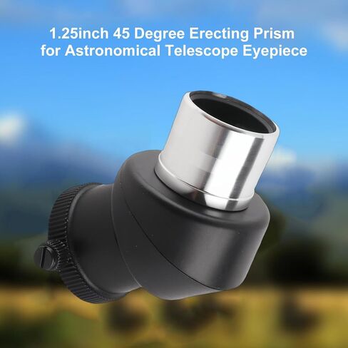 KIMISS 1.25" Zenith Diagonal Prism for Telescope, 45 Degree Erecting Mirror, Dielectric Coated Optical Prism, Astronomy Eyepiece Adapter, Correct Image in Saudi Arabia