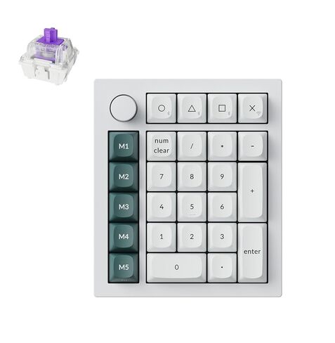 Keychron Q0 HE Wireless Magnetic Switch Number Pad, Hall Effect Numpad with Rapid Trigger, 2.4 GHz/Bluetooth/Wired Aluminum QMK Programmable Knob Hot-Swappable RGB Gaming for Mac Windows Linux-Black in Saudi Arabia
