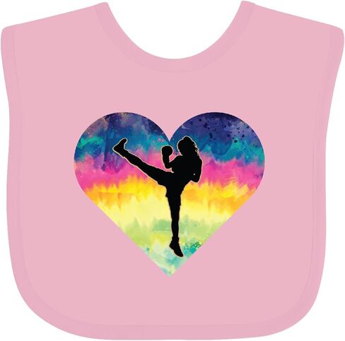 inktastic Kickboxing Muay Thai Martial Arts Baby Bib in Saudi Arabia
