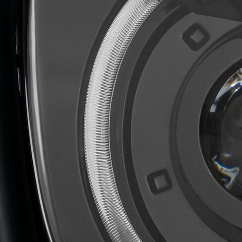 AKKON - يناسب 2010-2013 Chevy Camaro 14-15 ZL1 [نوع HID/زينون] زوج المصابيح الأمامية السوداء لجهاز العرض يسار + يمين مع تشغيل LED in Saudi Arabia
