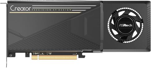 ASRock Radeon AI PRO R9700 Creator 32GB Professional Graphics Card, 2920 MHz Boost Clock, 32GB GDDR6, AMD RDNA 4, AI Accelerators, DisplayPort 2.1a, PCIe 5.0, Blower Cooler in Saudi Arabia
