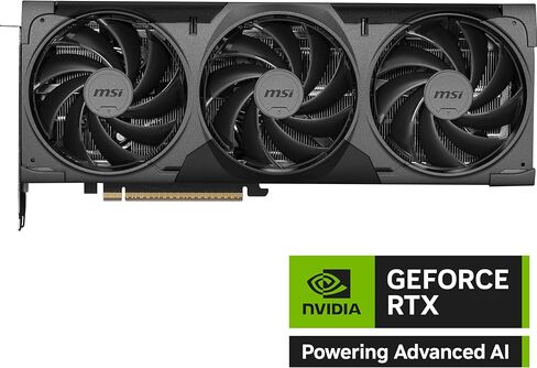 msi Gaming RTX 5070 Ti 16G Ventus 3X OC Black Graphics Card (16GB GDDR7, 256-bit, Extreme Performance: 2482 MHz, DisplayPort x 3 2.1a, HDMI 2.1b, NVIDIA Blackwell Architecture) in Saudi Arabia