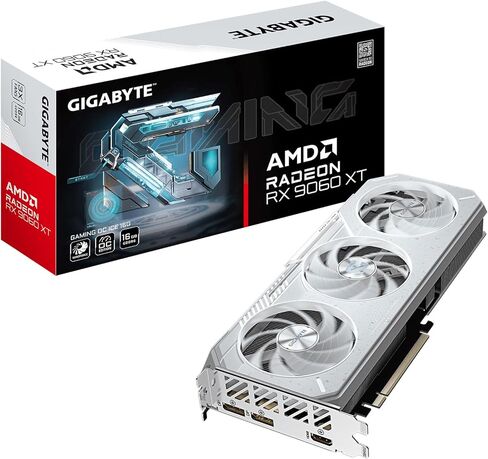 GIGABYTE Radeon™ RX 9060 XT Gaming OC ICE 16G Graphics Card (16GB GDDR6, 128-bit, PCIe 5.0, HDMI/DP 2.1, 2 Slot, Hawk Fan, Server-Grade Thermal Gel, Reinforced Structure) in Saudi Arabia