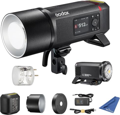 Godox AD800 Pro AD800Pro 800W فلاش ستروب خارجي، محمول 2.4G TTL 1/35710s Monolight، 40W ثنائي اللون LED نموذج ضوء لـ Canon Sony Nikon Fujifilm Olympus Panasonic in Kuwait