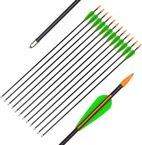 Practice Arrows 24 26 28Inch Targeting Arrow Shooting for Recurve Bows Compoundbow Youth Kids Beginner in Saudi Arabia