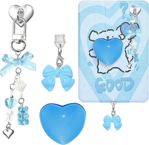 Charms Set for Kindle, Cute Kindle Charms Decorating Accessories with Type C Kindle Dust Plug Charm, Compatible with Kindle Paperwhite 11th 12th Generation-Pink in Kuwait