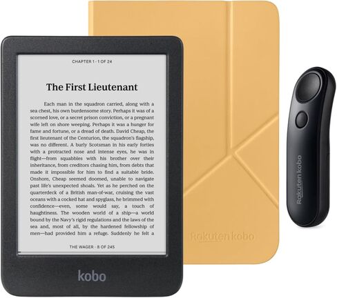 قارئ الكتب الإلكتروني Kobo Clara BW مع حافظة وحزمة تحكم عن بعد سوداء in Saudi Arabia