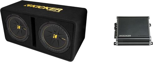 KICKER Dual 12 Inch Comp Bass Package 50DCWC122 with CXA8001 Amplifier in Saudi Arabia