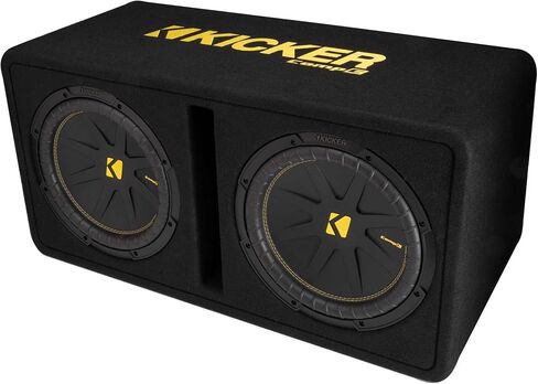 KICKER Dual 12 Inch Comp Bass Package 50DCWC122 with CXA8001 Amplifier in Saudi Arabia