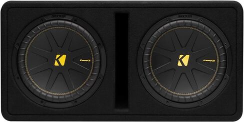 KICKER Dual 12 Inch Comp Bass Package 50DCWC122 with CXA8001 Amplifier in Saudi Arabia