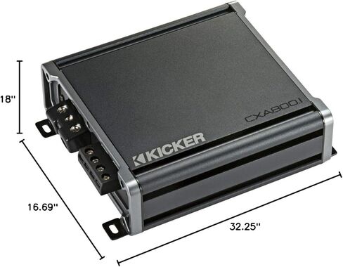 KICKER Dual 12 Inch Comp Bass Package 50DCWC122 with CXA8001 Amplifier in Saudi Arabia