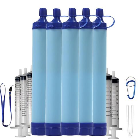 Straw, Pure Flow Water Filter Straw for Camping, Hiking, Travel, Biking, Survival, and Emergency Preparedness, No Expiration Date, Lightweight, Reusable (1PCS) in Saudi Arabia