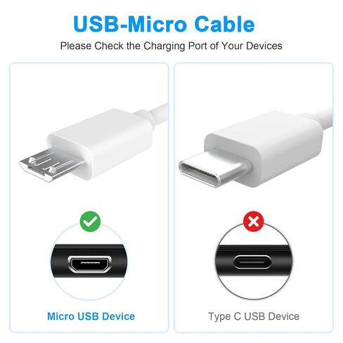 Micro USB Cable for Kindle Paperwhite All Generations, Fire HD 7/8/10, Fire, Oasis, Scribe Tablet, Micro USB Charging Cable for Samsung Galaxy S7/S6, S7 Edge/S6 Edge/S5, Note 5/4 Smartphone, 4.9ft in Saudi Arabia