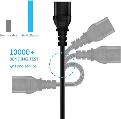 Replacement 5ft UL AC Power Cord Cable Plug Compatible with HP LaserJet Pro MFP M227fdw Printer Mains US in Saudi Arabia