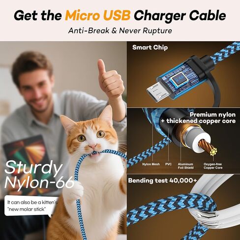 Kindle Charger for Kindle Charging Cord Replacement,Kindle Paperwhite Amazon Fire HD Tablet 7 8 10 11 Kindle Paperwhite Fire Charger Wall Block Cable for Scribe/Voyage/Oasis Power Cord in Saudi Arabia