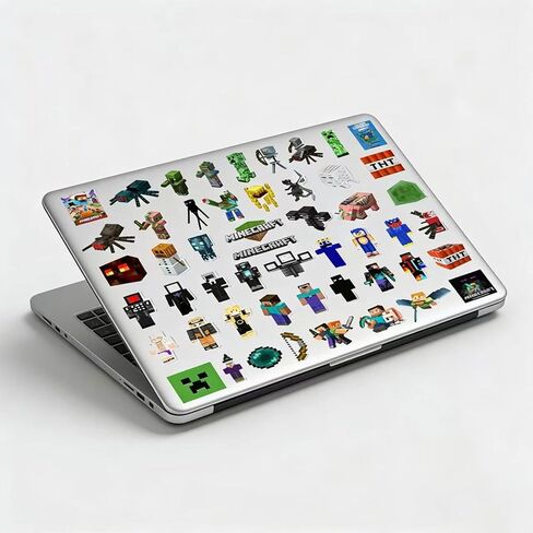 100 Pcs Game Pixel Theme Stickers, Cartoon Cute Stickers, Suitable for Phones, Bottles, Guitar, Laptops, Luggage and More. DIY Your own Gift Decorations to Present to Your Loved Ones. in Saudi Arabia