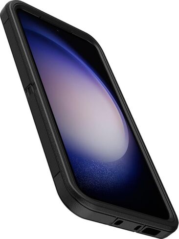 OtterBox Galaxy S23+ (Only) - Defender Series Case - Black, Rugged & Durable - with Port Protection - Includes Holster Clip Kickstand - Microbial Defense Protection - Non-Retail Packaging in Saudi Arabia