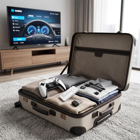 Retro Game Console 2026 New Edition، تتميز بسعة تخزين مدمجة تبلغ 128 جيجابايت، محملة مسبقًا بأكثر من 20000 لعبة كلاسيكية قديمة، ووحدتي تحكم لاسلكيتين، ومخرج تلفزيون 4K HDMI، ونظام ألعاب قديم محمول للتوصيل والتشغيل in Kuwait