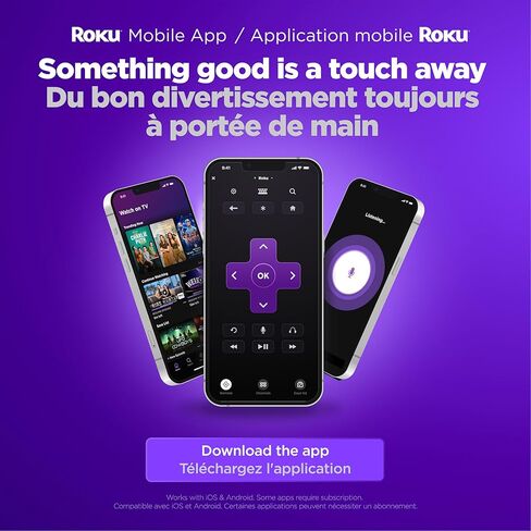 Roku Streaming Stick 4K | Streaming Device 4K/HDR/Dolby Vision with Voice Remote with TV Controls and Long-Range Wi-Fi (Renewed) in Saudi Arabia