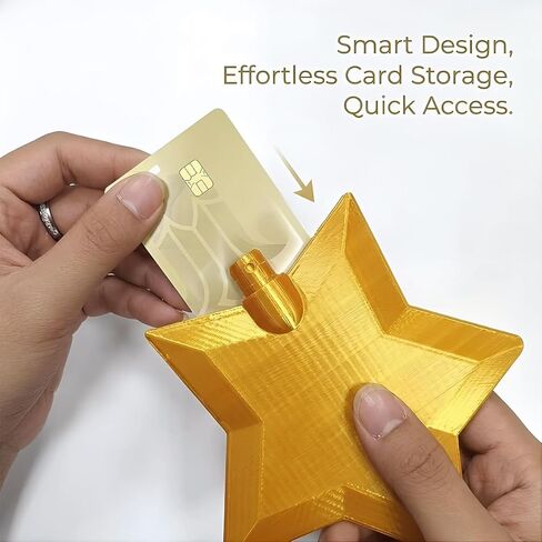 Credit Card Wand, Fairy Pay Wand, 3D Printed Tap to Pay-Contactless Payment Holder, Suitable Scenarios for Card Payment(Pink Gold) in Saudi Arabia