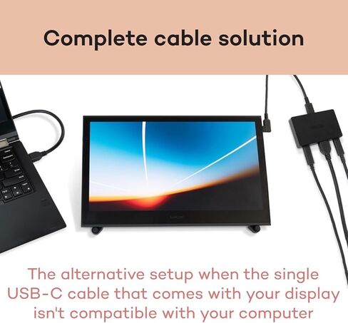 Wacom Converter Kit, HDMI to USB-C Connection Solution for Wacom One 14 and Movink 13 Displays in Saudi Arabia