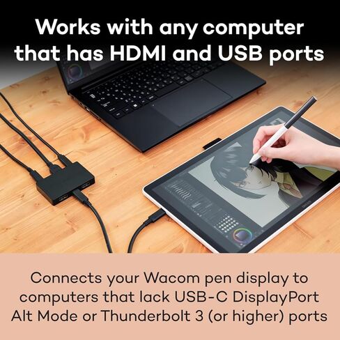 Wacom Converter Kit, HDMI to USB-C Connection Solution for Wacom One 14 and Movink 13 Displays in Saudi Arabia