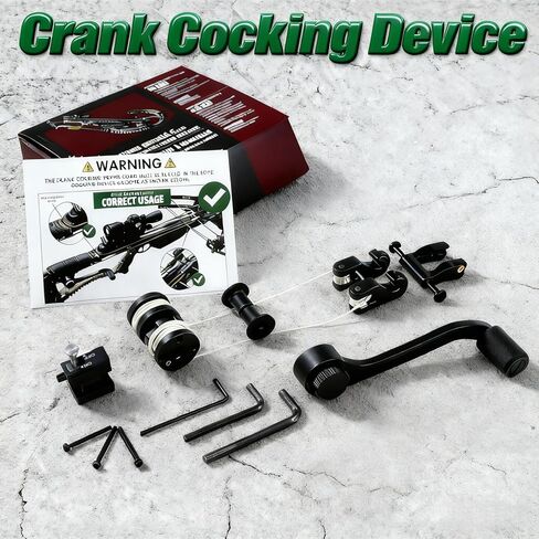 Crank Cocking Device for Crossbows BAR20020 Compatible with Barnett Series Crossbows Right- and Left-Handed Use Reduces Cocking Resistance by Up to 93% High-Strength Metal Cranking Device in Saudi Arabia