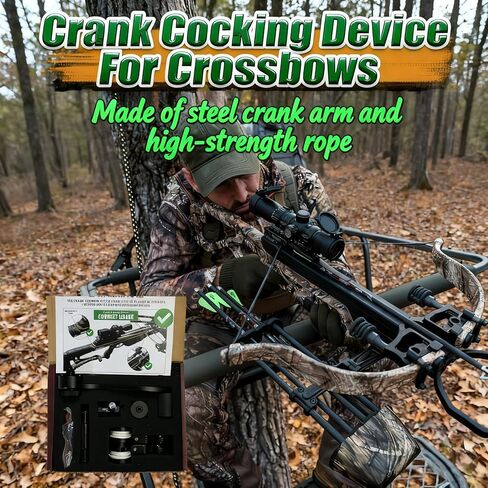 Crank Cocking Device for Crossbows BAR20020 Compatible with Barnett Series Crossbows Right- and Left-Handed Use Reduces Cocking Resistance by Up to 93% High-Strength Metal Cranking Device in Saudi Arabia