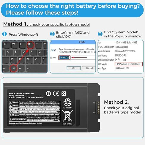 CF-VZSU0PR CF-VZSU0PW Laptop Battery Compatible with Panasonic Toughbook CF54 CF-54 Mk1 Mk2 Mk3 Series 54 Gloved Multi Touch 54 Lite 54 Performance 54 Prime CF-54F9001KM CF-VZSU0GW CF-VZSU0KR 46Wh in Saudi Arabia