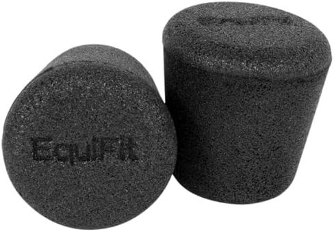 EquiFit SilentFit Ear Plugs – Anatomical Cork-Shaped Recovery Foam Horse Ear Inserts – One-Size, Washable & Reusable – Sold in Pairs (Black, 1 Pair) in Saudi Arabia
