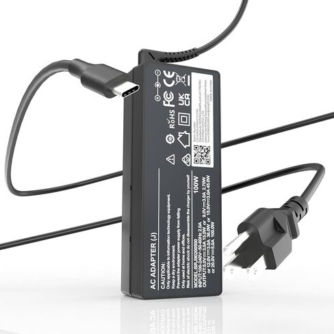 شاحن سريع USB C بقوة 100 واط، محول GaN PD 3.0 لأجهزة Mac Book وDell XPS وHP وAsus وAcer وThinkPad وiPad وiPhone وSamsung وSwitch - مزود طاقة للكمبيوتر المحمول in Kuwait