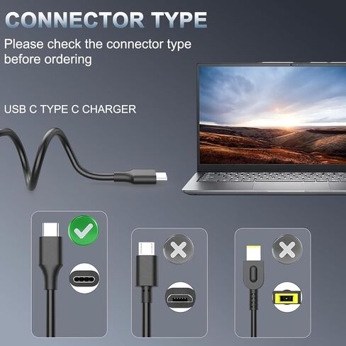 شاحن سريع USB C بقوة 100 واط، محول GaN PD 3.0 لأجهزة Mac Book وDell XPS وHP وAsus وAcer وThinkPad وiPad وiPhone وSamsung وSwitch - مزود طاقة للكمبيوتر المحمول in Kuwait