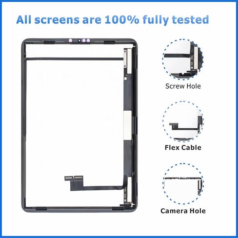 لجهاز iPad Pro 11 الجيل الثالث (2021) الجيل الرابع (2022) مجموعة استبدال الشاشة شاشة LCD تعمل باللمس محول رقمي ممتاز طقم إصلاح مع أدوات (11 بوصة، A2377 A2459 A2301 A2460/ A2435 A2759 A2761 A2762) in Kuwait