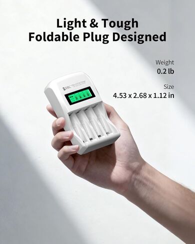 EBL LCD Battery Charger Smart Individual 907 AA AAA Rechargeable Battery Charger for Ni-MH Ni-CD Rechargeable Batteries in Saudi Arabia