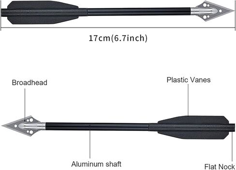 S F Small Crossbow Bolts 6.7inch Mini Crossbow Arrows 50lbs-80lbs for Adults Shooting Practice Small Hunting Game in Saudi Arabia