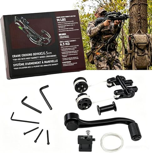 جهاز تصويب كرنك BAR20020 مطور للقوس والنشاب، متوافق مع سلسلة Barnett Crossbows | 93% سحب تخفيض الوزن | يمكن استخدامه بكلتا اليدين | يونيفرسال فيت | ملحقات قوس الصيد in Kuwait