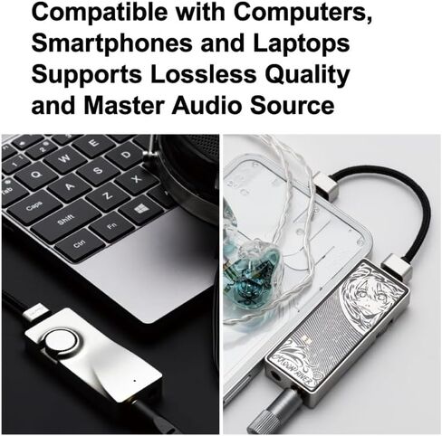 Moondrop MOONRIVER 3 Headphone Amplifier 32Bit/384kHz PCM Decoding with Detachable Type-C Cable 3.5mm+4.4mm Output Connectors in Saudi Arabia