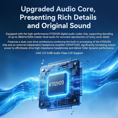 2026 Latest KBEAR TC06 USB C DAC with Headphone Amplifier, Portable Mini DAC Amp with 3.5mm 4.4mm Output, HIFI Hi-Res USB C to 3.5mm Audio Adapter for KZ ZS10 PRO IEM,Work with PC/Laptop/Phone (Black) in Saudi Arabia