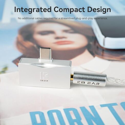 2026 Latest KBEAR TC06 USB C DAC with Headphone Amplifier, Portable Mini DAC Amp with 3.5mm 4.4mm Output, HIFI Hi-Res USB C to 3.5mm Audio Adapter for KZ ZS10 PRO IEM,Work with PC/Laptop/Phone (Black) in Saudi Arabia