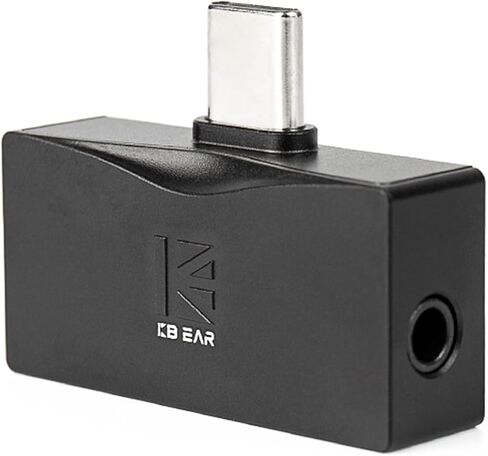 2026 Latest KBEAR TC06 USB C DAC with Headphone Amplifier, Portable Mini DAC Amp with 3.5mm 4.4mm Output, HIFI Hi-Res USB C to 3.5mm Audio Adapter for KZ ZS10 PRO IEM,Work with PC/Laptop/Phone (Black) in Saudi Arabia